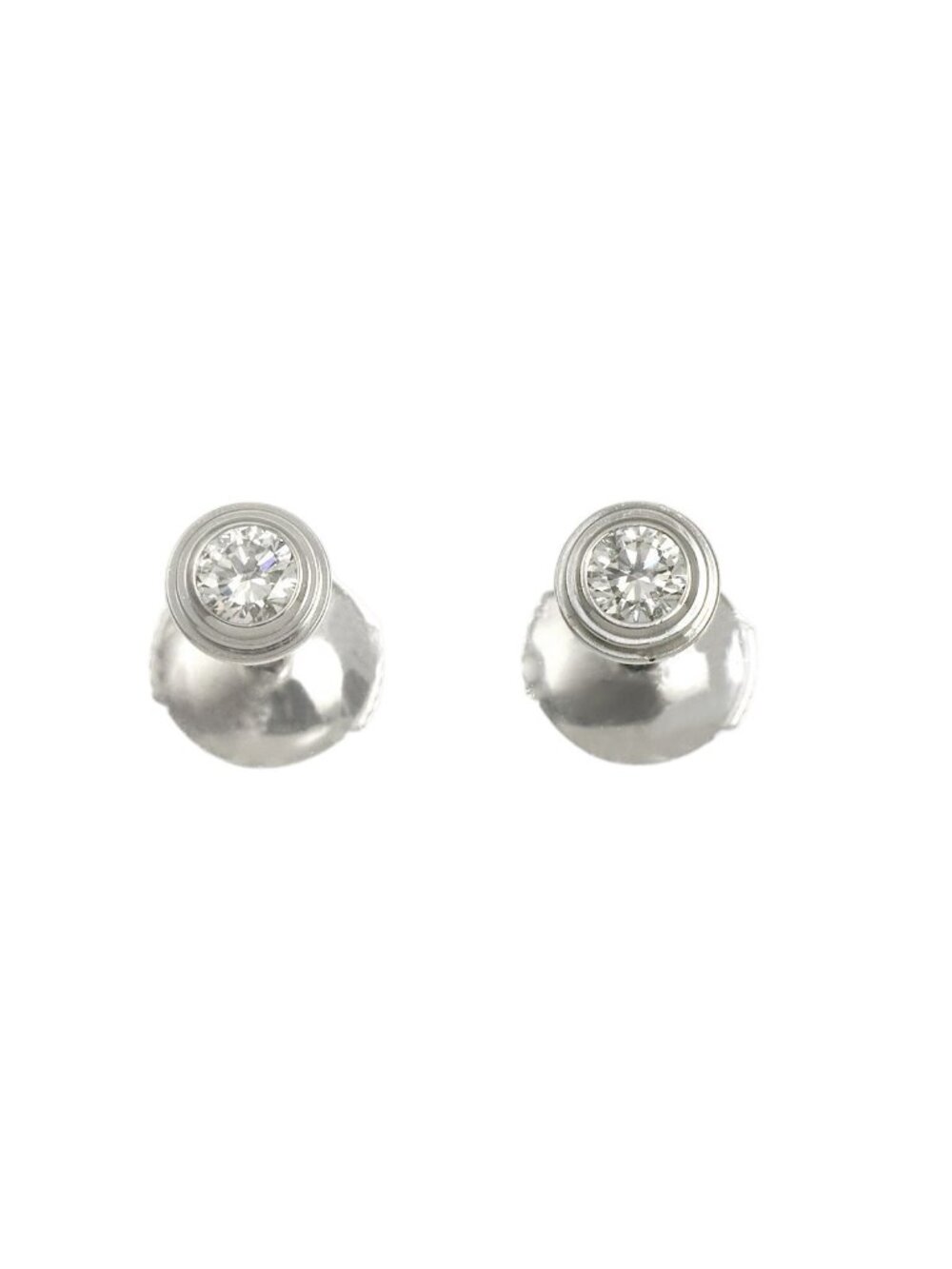 Cartier D'amour Diamond Earrings Small 18k White Gold 750 Diamants Legers